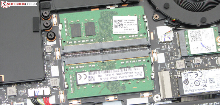 There are two memory slots.