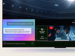 The Microsoft Copilot app on an LG TV. (Image source: LG)