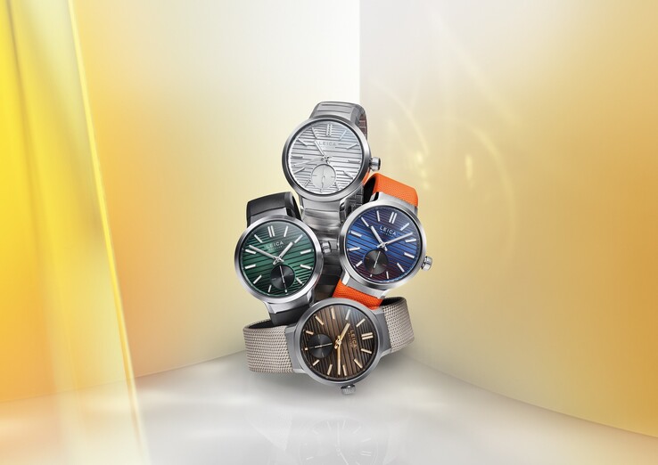 The Leica ZM 12 comes in blue/orange, silver/gray, olive/black, and chocalate/black color dial options (Image source: Leica)
