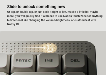 NuPhy Node75 touch bar. (Image source: NuPhy)