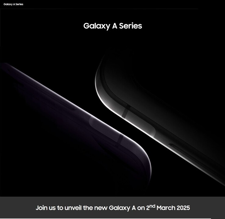 Samsung has confirmed March 2, 2025, as the launch date for the Galaxy A series.