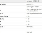 Samsung Galaxy C9 SM-C9000 details on Geekbench
