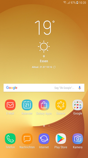 Samsung Galaxy J7 (2017): homescreen