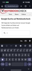 Keyboard in portrait mode