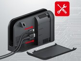 Nintendo Switch 2 dock with Ethernet port is shown (Image source: Nintendo support with edits)