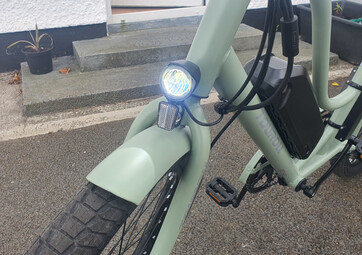 Lights on at the front - Touroll B2 e-bike test