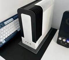 The Monochrome 2 is a fanless AMD Ryzen AI Max+ 395-powered SFF PC. (Image source: TheJiral via smallformfactor.net)