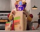The Burger King gets a good look at the PS5. (Image source: @BurgerKing)