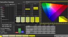 CalMAN: Color saturation (DCI-P3)