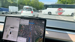 Tesla showcasing FSD to regulators in Europe (Image source: Rikard Fredriksson/LinkedIn)