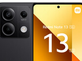 The Redmi Note 13 5G in its 'Graphite Black' colourway. (Image source: Aldi Talk)