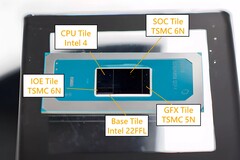 Purported Intel Meteor Lake SoC spotted in the wild. (Image Source: PCWatch)