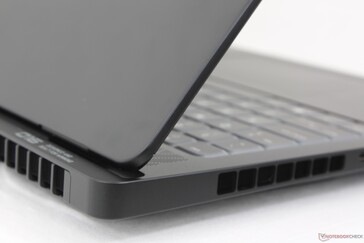 Fingerprints accumulate quickly on the dark surface but are otherwise easy to wipe clean