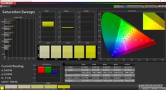 CalMAN Saturation Sweeps (target color space P3)