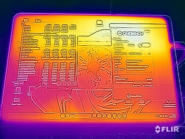 Stress test surface temperatures (front)