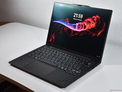 Lenovo ThinkPad X1 Carbon Gen 13 laptop seen on desktop (Image source: Benjamin Herzig)