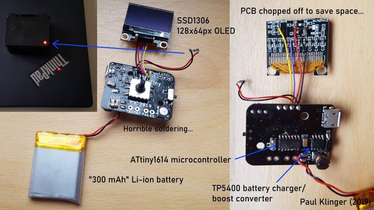 A breakdown of the components of the ThinkTiny micro-PC. (Source: Paul Klinger)