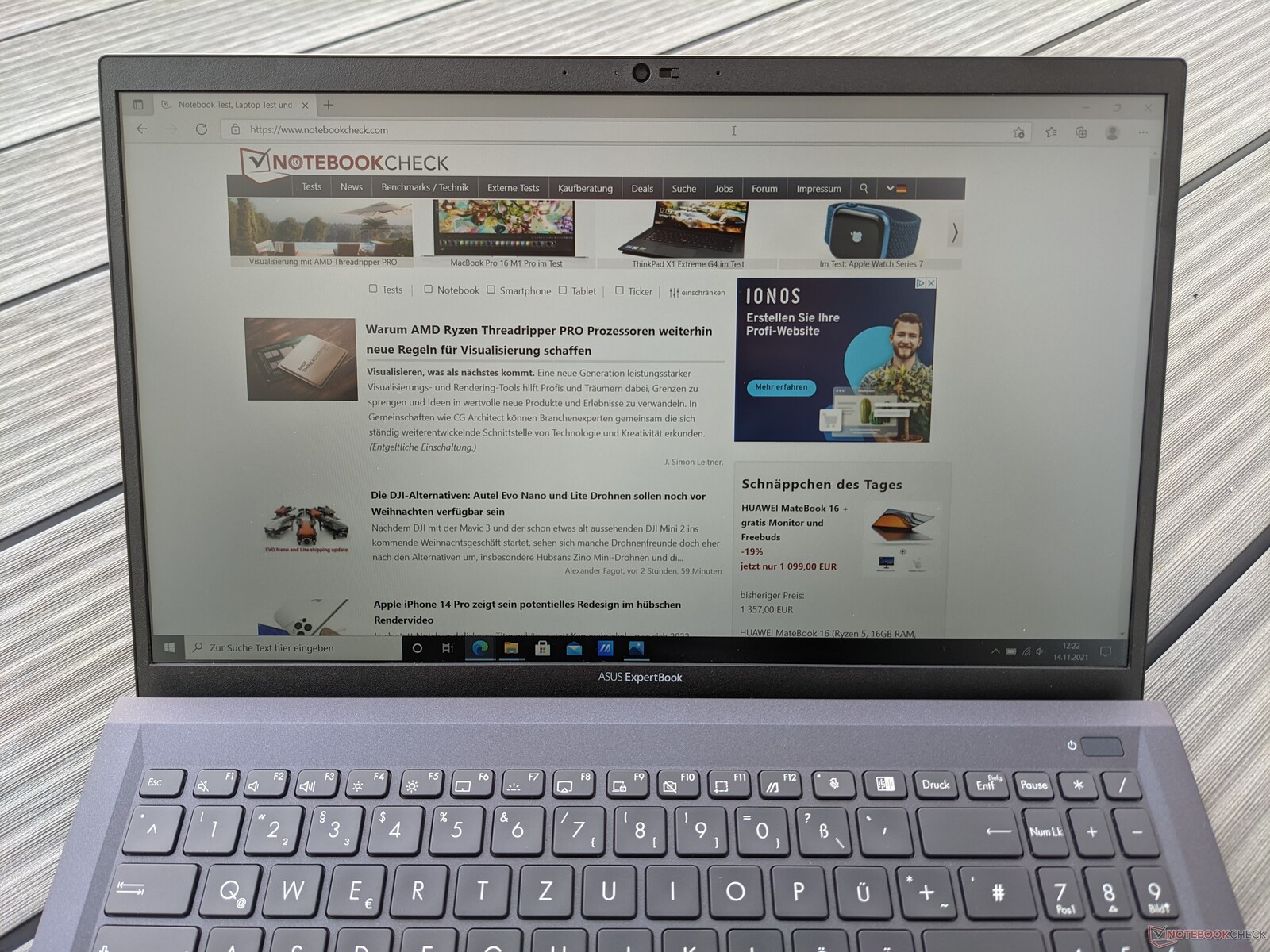 Asus ExpertBook B1 B1500 in review: Many ports on the business