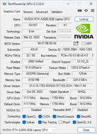GPU-Z: Nvidia graphics