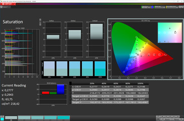 Saturation (Color Mode: Cool, Target Color Space: sRGB)