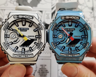 Pictured - the Casio G-Shock GA-2100MNG-2A (right) and GA-2100MNG-7A (left). 