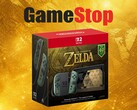 Zelda Switch 2 console shown with GameStop logo
