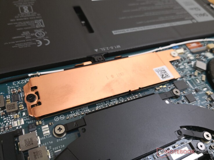 Removable M.2 SSD with heat spreader