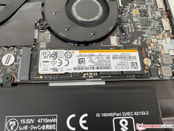 The M.2-2280 SSD can be replaced.