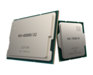 Zhaoxin processors successfully deploy DeepSeek-R1 AI models locally. Pictured: A KH-4000/32 and a KX-7000/8 processor offered by Zhaoxin. (Image source: Zhaoxin)