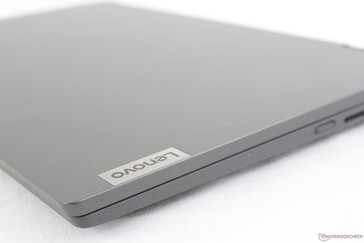 Imprinted Lenovo logo along the right corner adds a sense of professionalism much like on the ThinkBook series