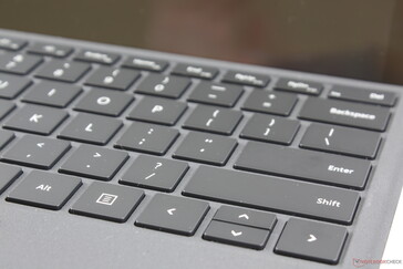 Small Up and Down arrow keys. Some models integrate an optional fingerprint reader