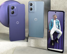 Motorola describes the Moto E15's colours as Denim Blue, Misty Blue and Fresh Lavender. (Image source: Motorola)