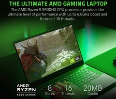 Razer Blade 14 with AMD Ryzen 9 5900HX and NVIDIA GeForce RTX 3080 drops below US$2,000 on Amazon (Source: Razer)