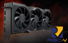 AMD's Radeon RX 7900 XTX is now compatible with RISC-V. (Image Source: AMD & RISC-V)