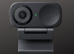 Leaked image of the Insta360 Link 2(C) webcam. (Image source: @Quadro_News via X/Twitter)