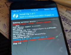 Flashing SparkOS 13.2 on the Xiaomi Mi A1 (Source: Own)