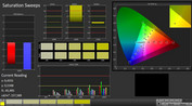 CalMAN: color saturation (calibrated)