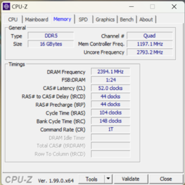 CPU-Z memory