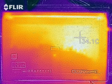 Heat map in idle usage - Bottom