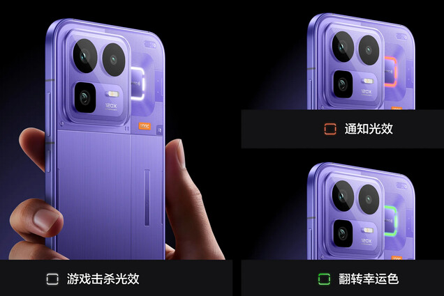 RGB “Awakening Halo” lighting strip on the Realme Neo8 (Image source: Realme)