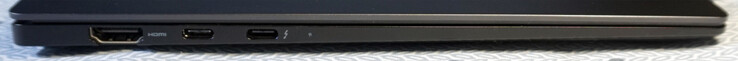 Left: HDMI, USB-C (PD, 5 GBit/s), Thunderbolt 4