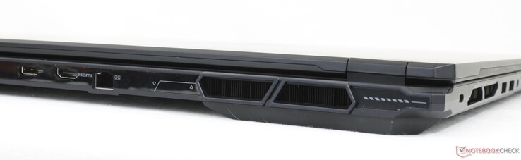 Rear: AC adapter, HDMI 2.1, RJ-45 (2.5 Gbps)