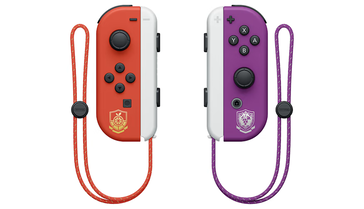 The new Switch OLED Special Edition's heavy Pokémon theming. (Source: Nintendo)