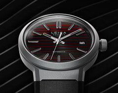 The Leica ZM 11 Titanium Launch Edition's red and black dial changes upon tilting (Image Source: Leica)