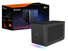 Aorus Gaming Box eGPU makes a pretty strong case for Thunderbolt over the proprietary Asus ROG XG Mobile alternative (Source: Gigabyte)