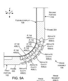 The "exoskeletal hinge" resembles the human spine (Source: USPTO)