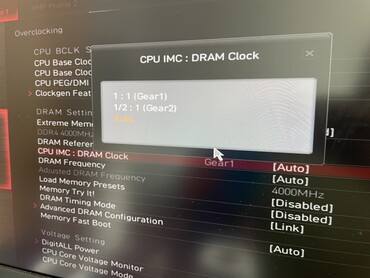 BIOS CPU IMC options (Image Source: Chiphell)