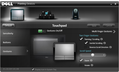 Pointing Devices - configuration