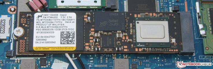 The storage device is a PCIe 4 SSD