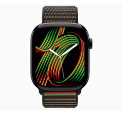 Apple watch with Unity Rhythm face and Black Unity belt (Image source: Apple)
